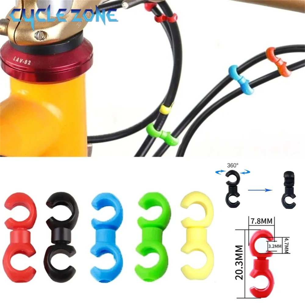 Cycling Gear Guide - Clips de câble de vélo rotatifs